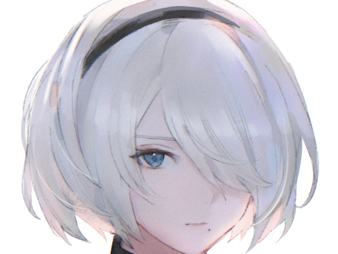 2b moupe sans bandeau nier automata morgane waifu robot androide
