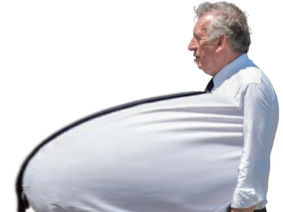 francois bayrou gros gras ventre deforme bouffe reforme ministre obese chemise dette enceinte bras bide