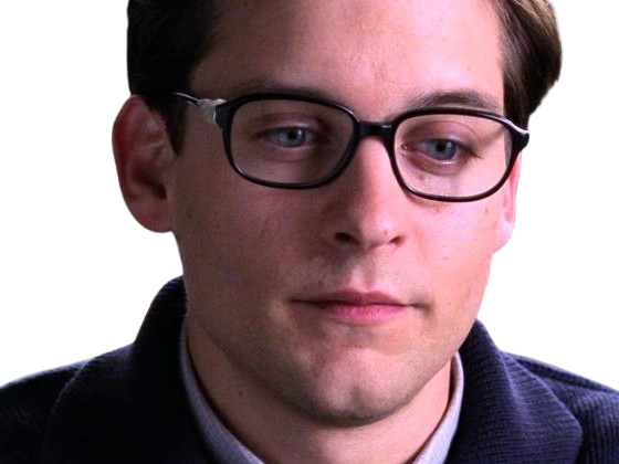 peter parker lunettes fragile victime spider man film tobey maguire acteur americain homme