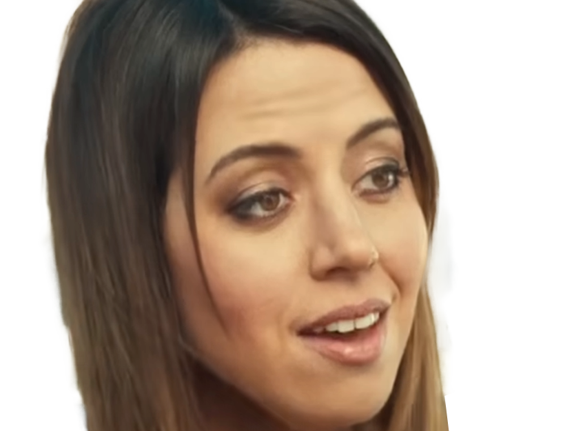 aubrey plaza actrice americaine femme brune trentaine trentenaire peau mat