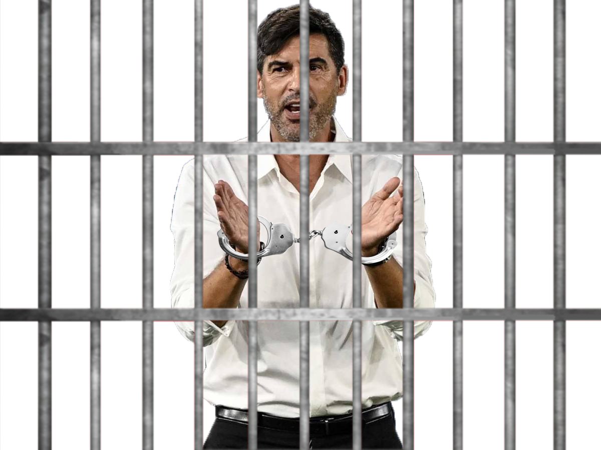 paulo fonseca ol olympique lyonnais foot footix football entraineur coach prison barreaux cellule menotte ligue1