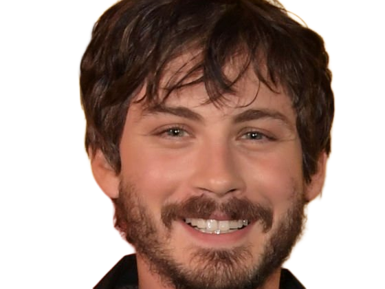 logan wade lerman acteur americain homme vingtenaire vingtaine brun yeux bleus barbu