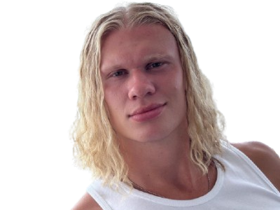 erling haaland norvegien viking manchester city blonde chemise tignasse cyborg aryen flow aura hetero football