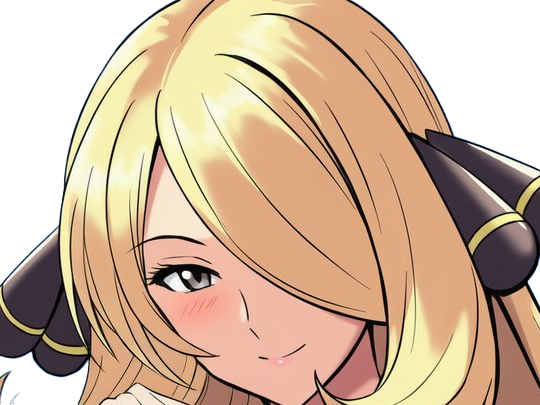 cynthia maitre ligue sinnoh dresseuse pokemon pkm 4g diamant perle platine jeu anime femme moupe