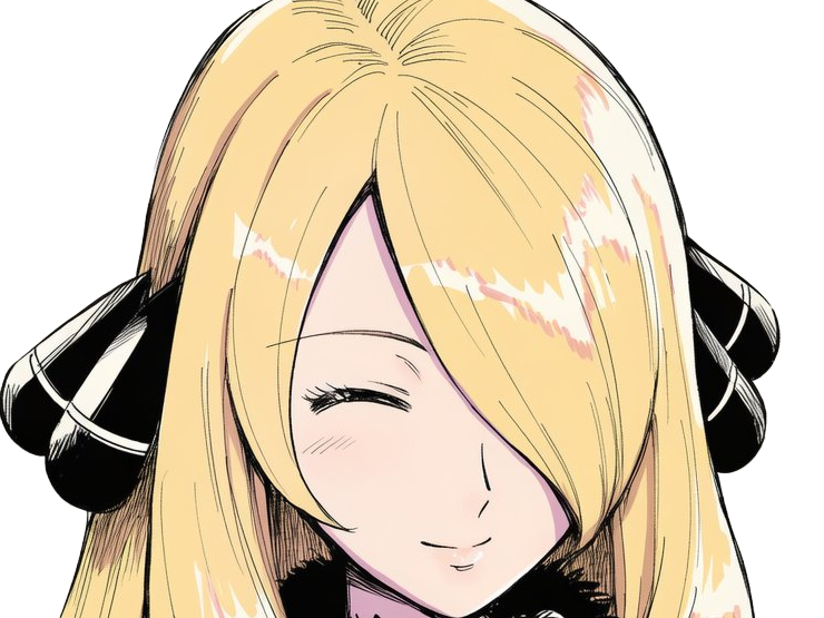 cynthia maitre ligue sinnoh dresseuse pokemon pkm 4g diamant perle platine jeu anime femme moupe