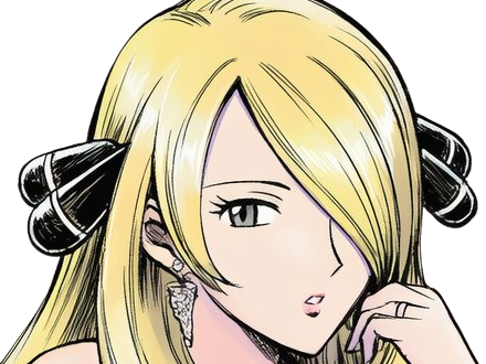 cynthia maitre ligue sinnoh dresseuse pokemon pkm 4g diamant perle platine jeu anime femme moupe