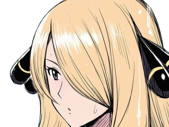 cynthia maitre ligue sinnoh dresseuse pokemon pkm 4g diamant perle platine jeu anime femme moupe