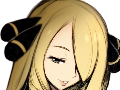 cynthia maitre ligue sinnoh dresseuse pokemon pkm 4g diamant perle platine jeu anime femme moupe