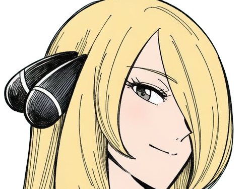 cynthia maitre ligue sinnoh dresseuse pokemon pkm 4g diamant perle platine jeu anime femme moupe