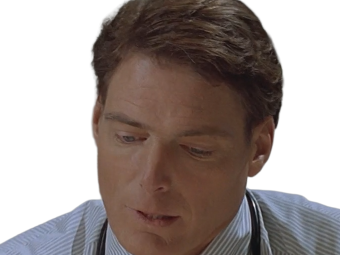 dr docteur alan chaffee levillagedesdamnes villageofthedamned film 1995 christopher dolier reeve americain homme cheveuxbruns yeuxbleus