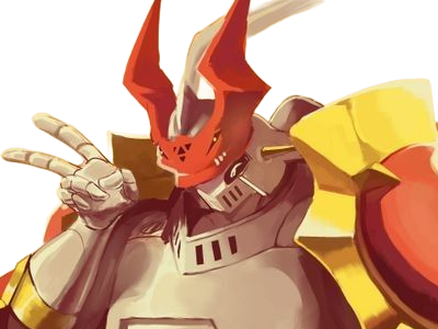 dukemon gallantmon digimon digimonstre garde royale royal knights niveau mega type virus chevaliers tamers savers