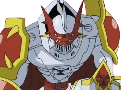 dukemon gallantmon digimon digimonstre garde royale royal knights niveau mega type virus chevaliers tamers savers