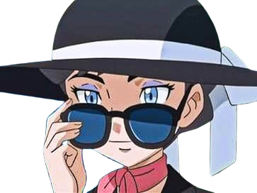 dianthea pokemon discret incognito lunettes observe regarde