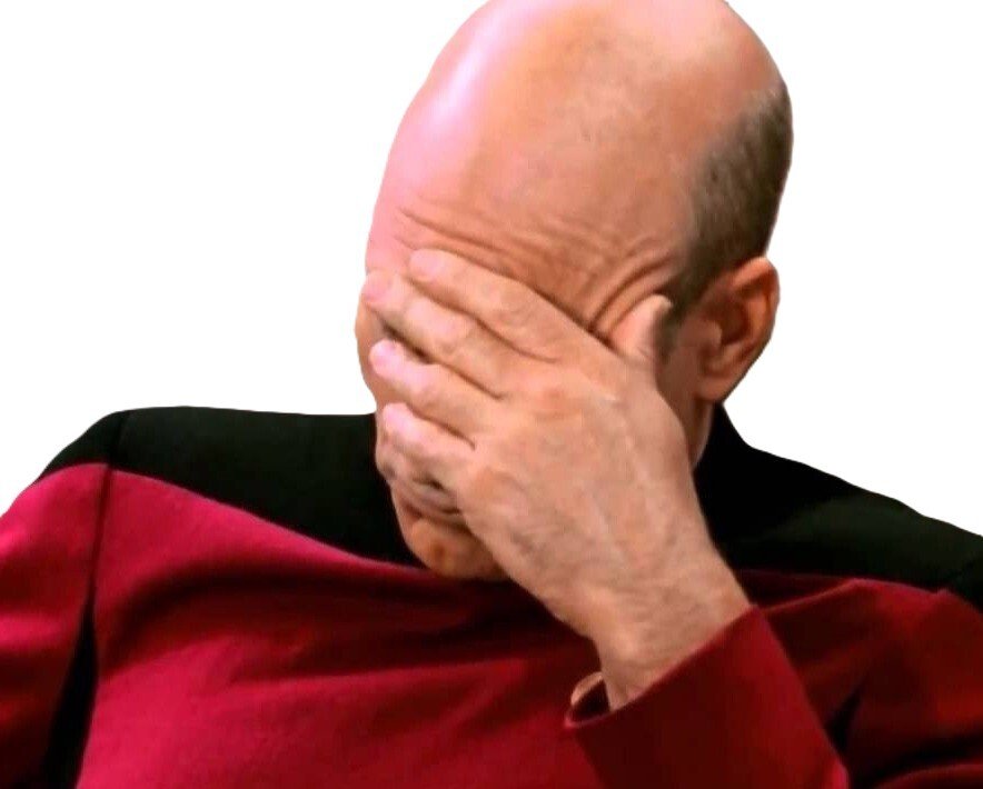 startrek picard facepalm chauve patrick stewart