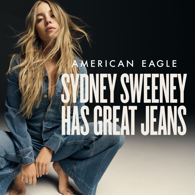 sydney sweeney american eagle femme meuf fille bave 10