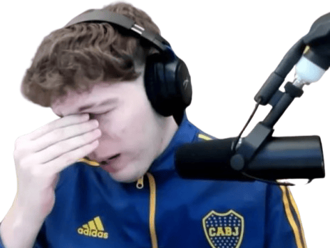 davoo xeneise boca juniors argentine youtube twitch tiktok pleure triste larmes