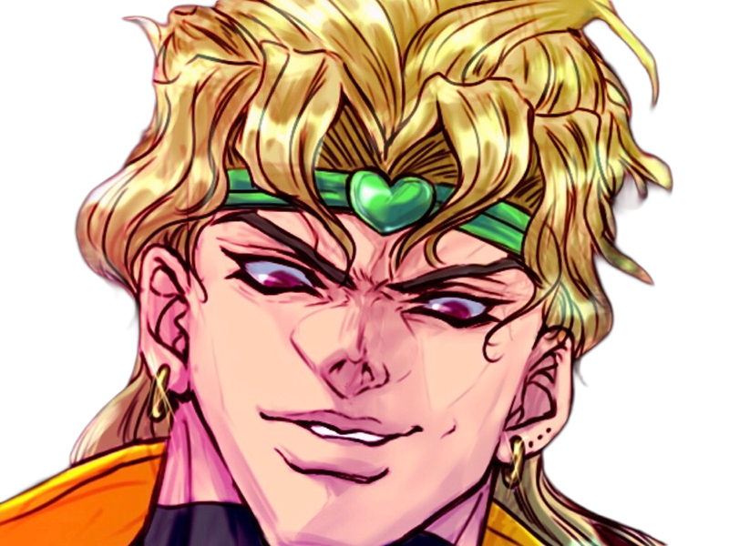 dio brando vampire jojos bizarre adventure jojo anime manga blond antagoniste muda zawarudo moupe