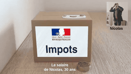 nicolas paie boite pognon thune taxe france impot