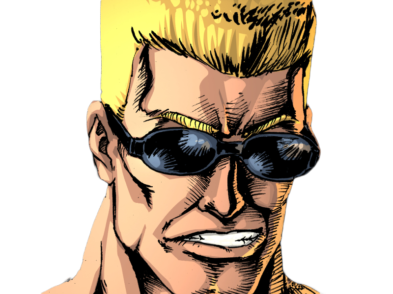 duke nukem jeu video homme americain action militaire muscle blond murica