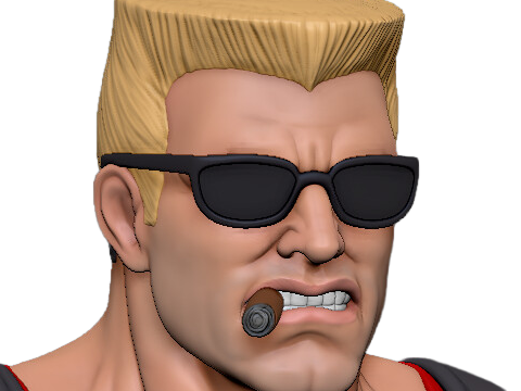 duke nukem jeu video homme americain action militaire muscle blond murica