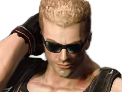 duke nukem jeu video homme americain action militaire muscle blond murica