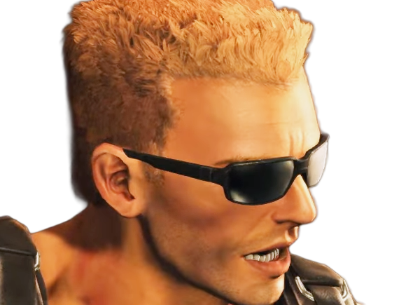 duke nukem jeu video homme americain action militaire muscle blond murica