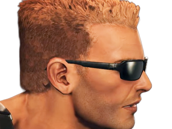 duke nukem jeu video homme americain action militaire muscle blond murica