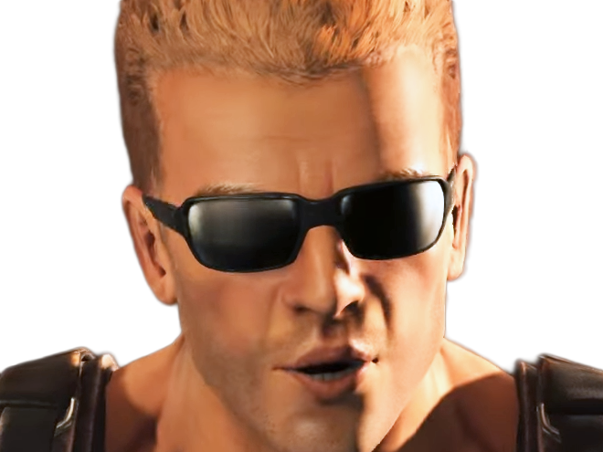 duke nukem jeu video homme americain action militaire muscle blond murica