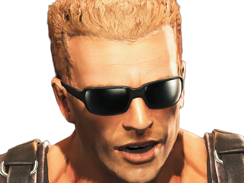 duke nukem jeu video homme americain action militaire muscle blond murica