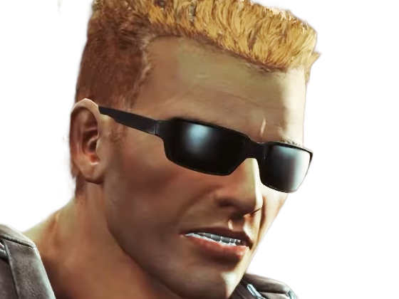 duke nukem jeu video homme americain action militaire muscle blond murica