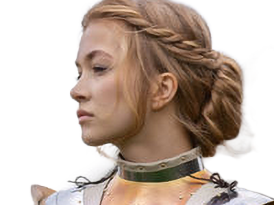 kayle femme jolie chevalier armure cheveuxblonds yeuxmarrons vingtenaire vingtaine cosplay fic vlt kalos-sud sasha heller