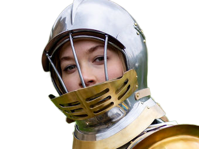 kayle femme jolie chevalier armure cheveuxblonds yeuxmarrons vingtenaire vingtaine cosplay fic vlt kalos-sud sasha heller