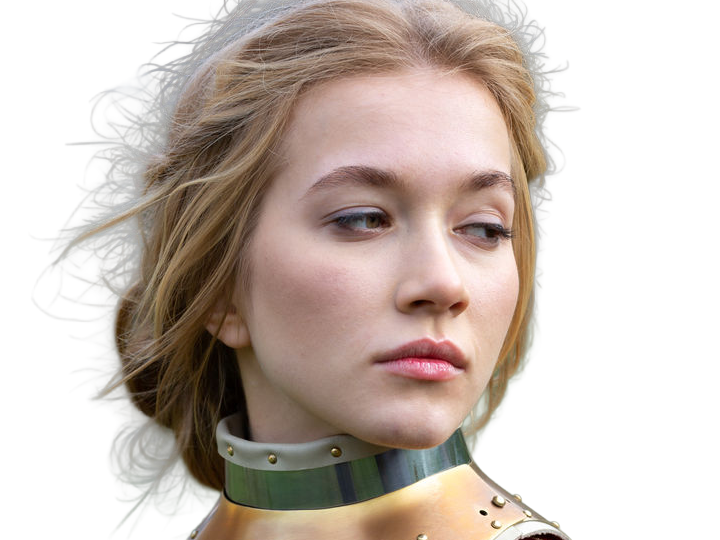 kayle femme jolie chevalier armure cheveuxblonds yeuxmarrons vingtenaire vingtaine cosplay fic vlt kalos-sud sasha heller