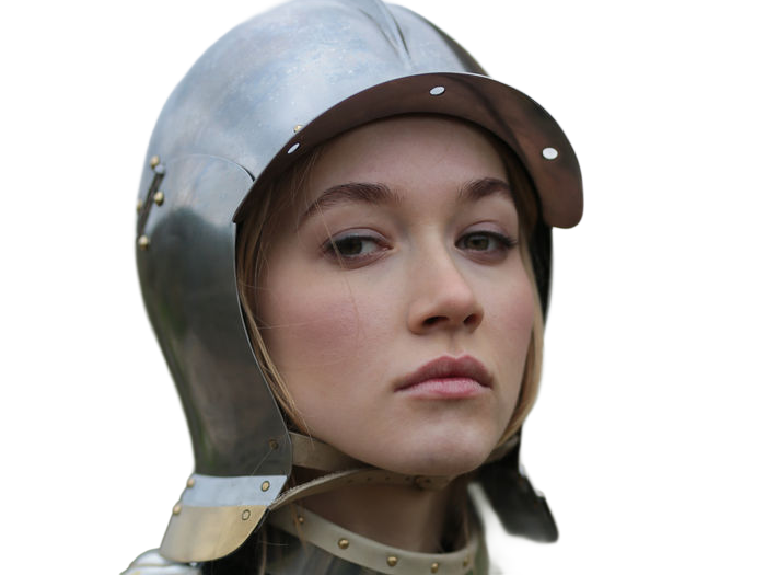 kayle femme jolie chevalier armure cheveuxblonds yeuxmarrons vingtenaire vingtaine cosplay fic vlt kalos-sud sasha heller