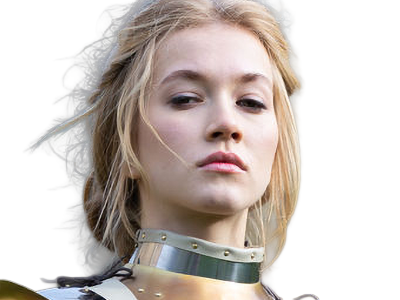 kayle femme jolie chevalier armure cheveuxblonds yeuxmarrons vingtenaire vingtaine cosplay fic vlt kalos-sud sasha heller