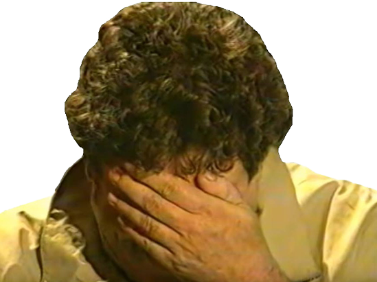 jesus depite decu blase triste decompose main perplexe grimace