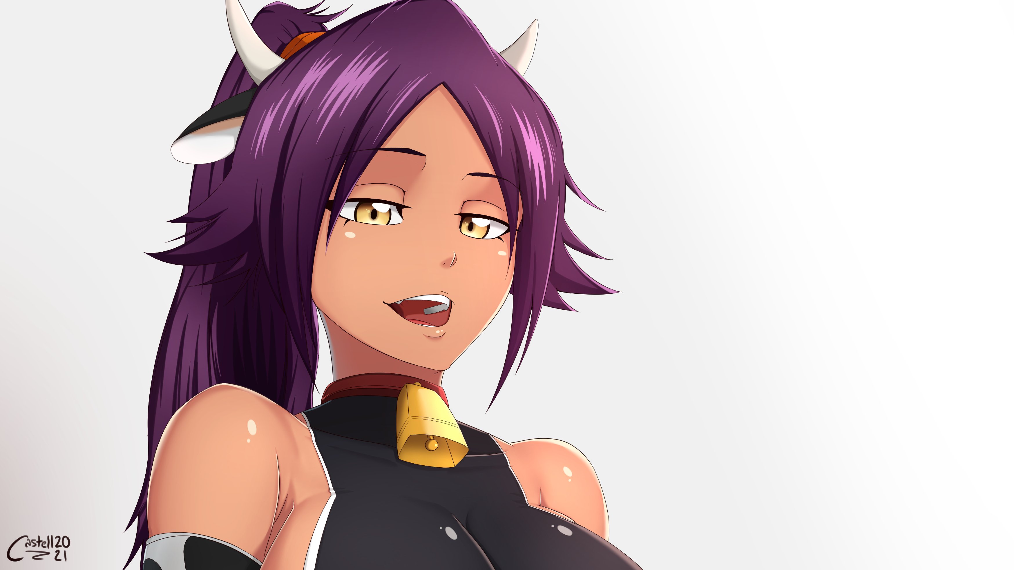 yoruichi femme hot langue waifu wife anime ara
