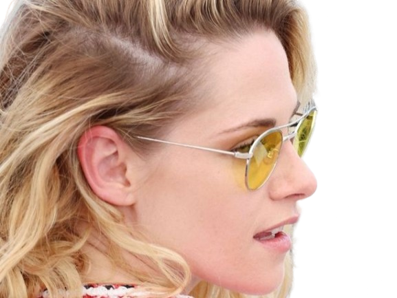 kristen stewart actrice americaine blonde yeux verts femme cannes lunettes annees 2022 2020s