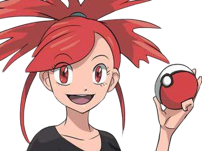 adriane asuna flannery pkm jeu manga anime femme waifu championne arene vermilava hoenn 3g feu
