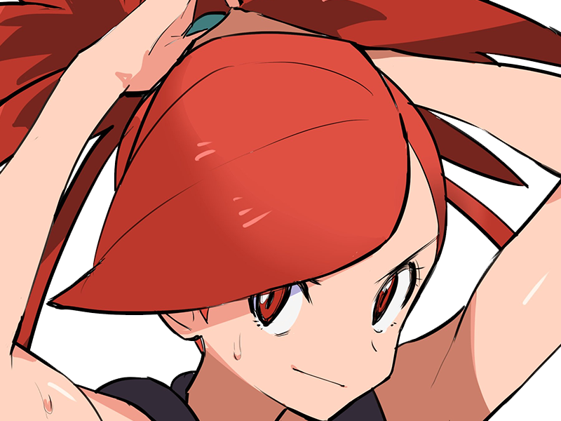 adriane asuna flannery pkm jeu manga anime femme waifu championne arene vermilava hoenn 3g feu