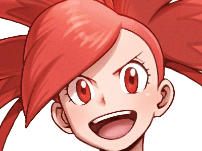 adriane asuna flannery pkm jeu manga anime femme waifu championne arene vermilava hoenn 3g feu