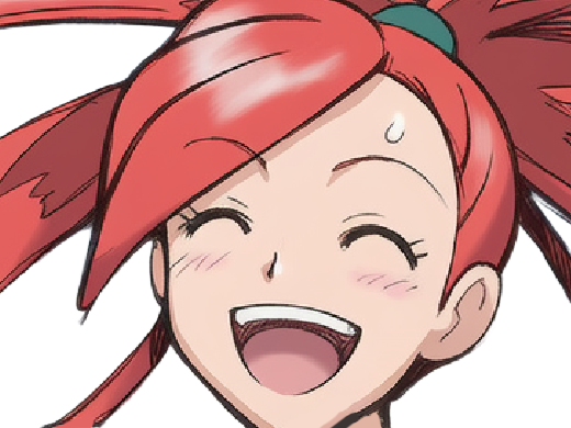 adriane asuna flannery pkm jeu manga anime femme waifu championne arene vermilava hoenn 3g feu