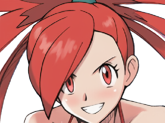 adriane asuna flannery pkm jeu manga anime femme waifu championne arene vermilava hoenn 3g feu