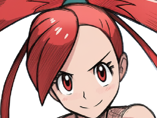adriane asuna flannery pkm jeu manga anime femme waifu championne arene vermilava hoenn 3g feu