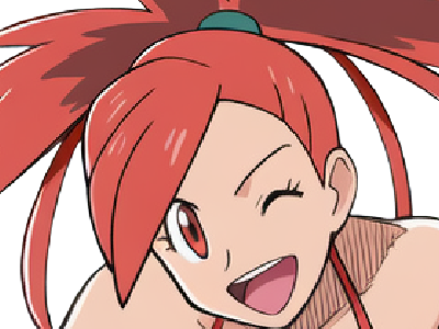 adriane asuna flannery pkm jeu manga anime femme waifu championne arene vermilava hoenn 3g feu