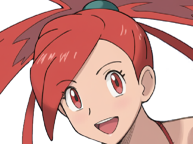 adriane asuna flannery pkm jeu manga anime femme waifu championne arene vermilava hoenn 3g feu