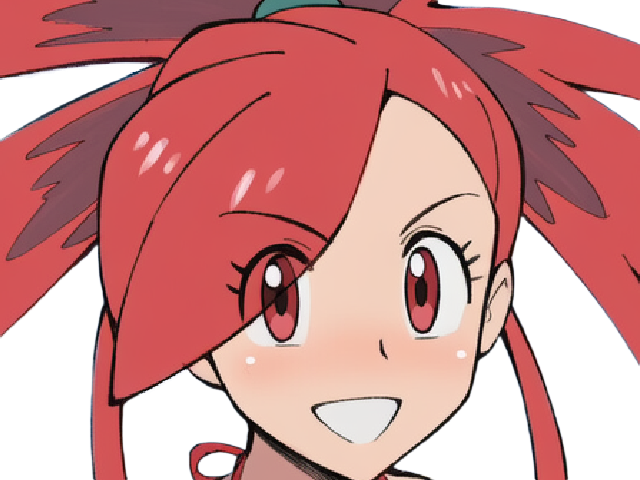 adriane asuna flannery pkm jeu manga anime femme waifu championne arene vermilava hoenn 3g feu