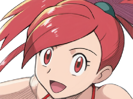 adriane asuna flannery pkm jeu manga anime femme waifu championne arene vermilava hoenn 3g feu