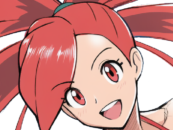 adriane asuna flannery pkm jeu manga anime femme waifu championne arene vermilava hoenn 3g feu