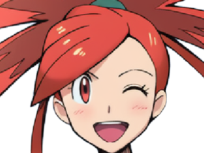 adriane asuna flannery pkm jeu manga anime femme waifu championne arene vermilava hoenn 3g feu